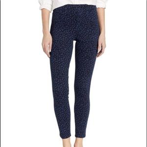 🍭Spanx Blue/Blk Leopard Pants small